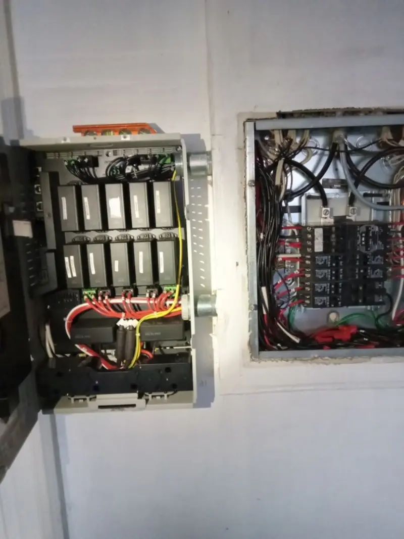 Electrical panel upgrade completed for Security Camera Wiring in El Rio